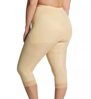 Style 6265 | Waistline Capri Pant Liner with Tummy Control Panel| Memory Compression Fabric | Medium Support Rago Shapewear