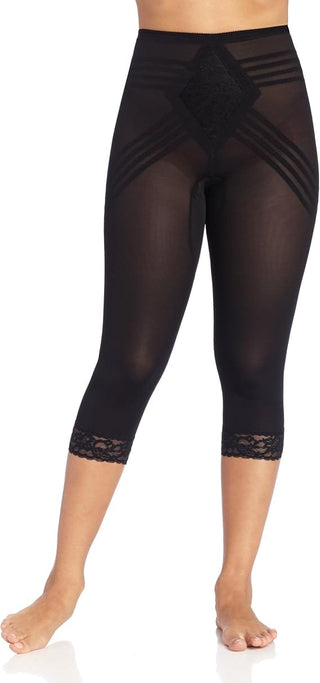 Style 6269 | Breathable Waistline Capri Pant Liner | Power Mesh Fabric | Firm to Extra Firm Support Rago Shapewear