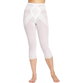 Style 6269 | Breathable Waistline Capri Pant Liner | Power Mesh Fabric | Firm to Extra Firm Support Rago Shapewear