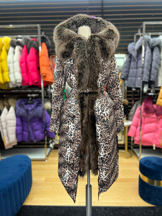Genuine Silver Fox Down Insulated Parka - By Baano