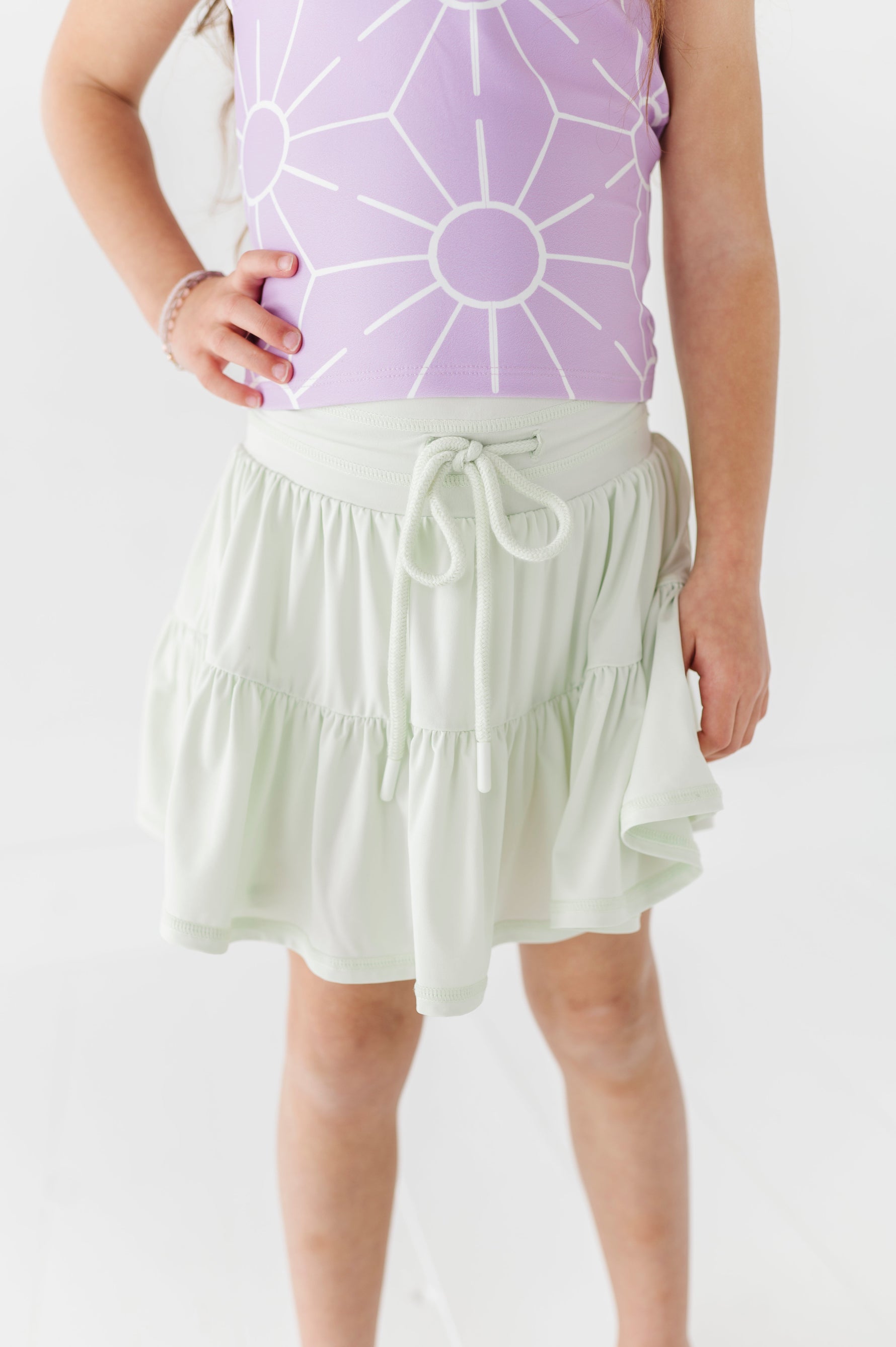 Hint of Mint | 2-tiered Skort - By Baano