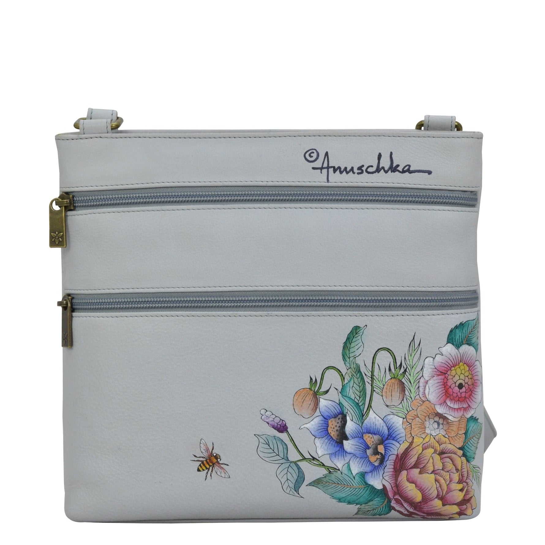 Crossbody With Front Zip Organizer - 651 - By Baano