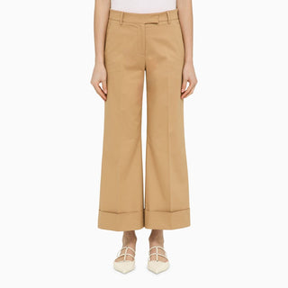Desert-coloured cotton trousers - By Baano