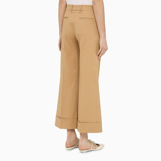 Desert-coloured cotton trousers - By Baano
