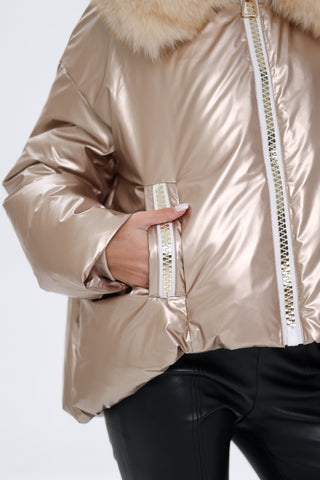 Genuine Polar Fox Down Fill Jacket - By Baano