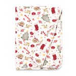 Holiday Baby Stroller Blanket – Soft Bamboo Christmas Wrap - Noel - By Baano