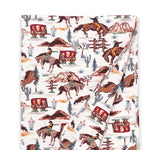 Cowboy Western Spirit Baby Boy Bamboo Stroller Blanket - By Baano