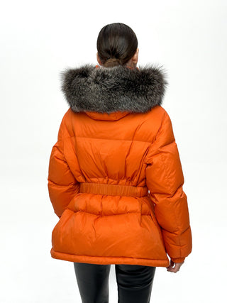 Genuine Silver Fox Down Fill Jacket - By Baano