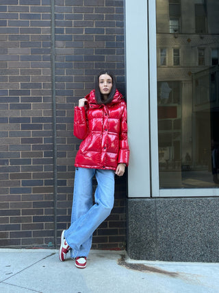 Gia Laqué Premium Down Hooded Jacket - By Baano