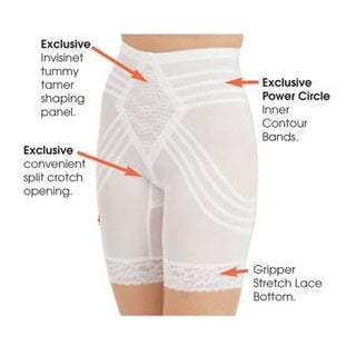 Style 679 | Breathable Waistline Thigh Slimmer | Power Mesh Fabric | Firm to Extra Firm Support Rago Shapewear