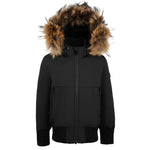Pramie Boys Matte Black Jacket (Sizes 5–16) | Stylish & Durable Winter Outerwear