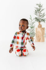 Holiday Plaid | ZIP ROMPER - By Baano