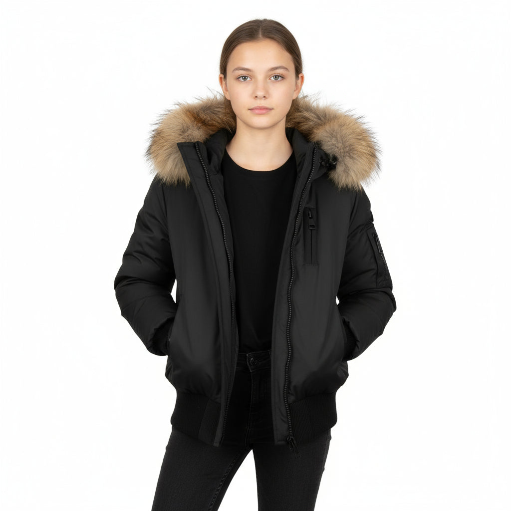 Pramie Boys Black Jacket (5–20Y) | Classic Lightweight All-Season Outerwear