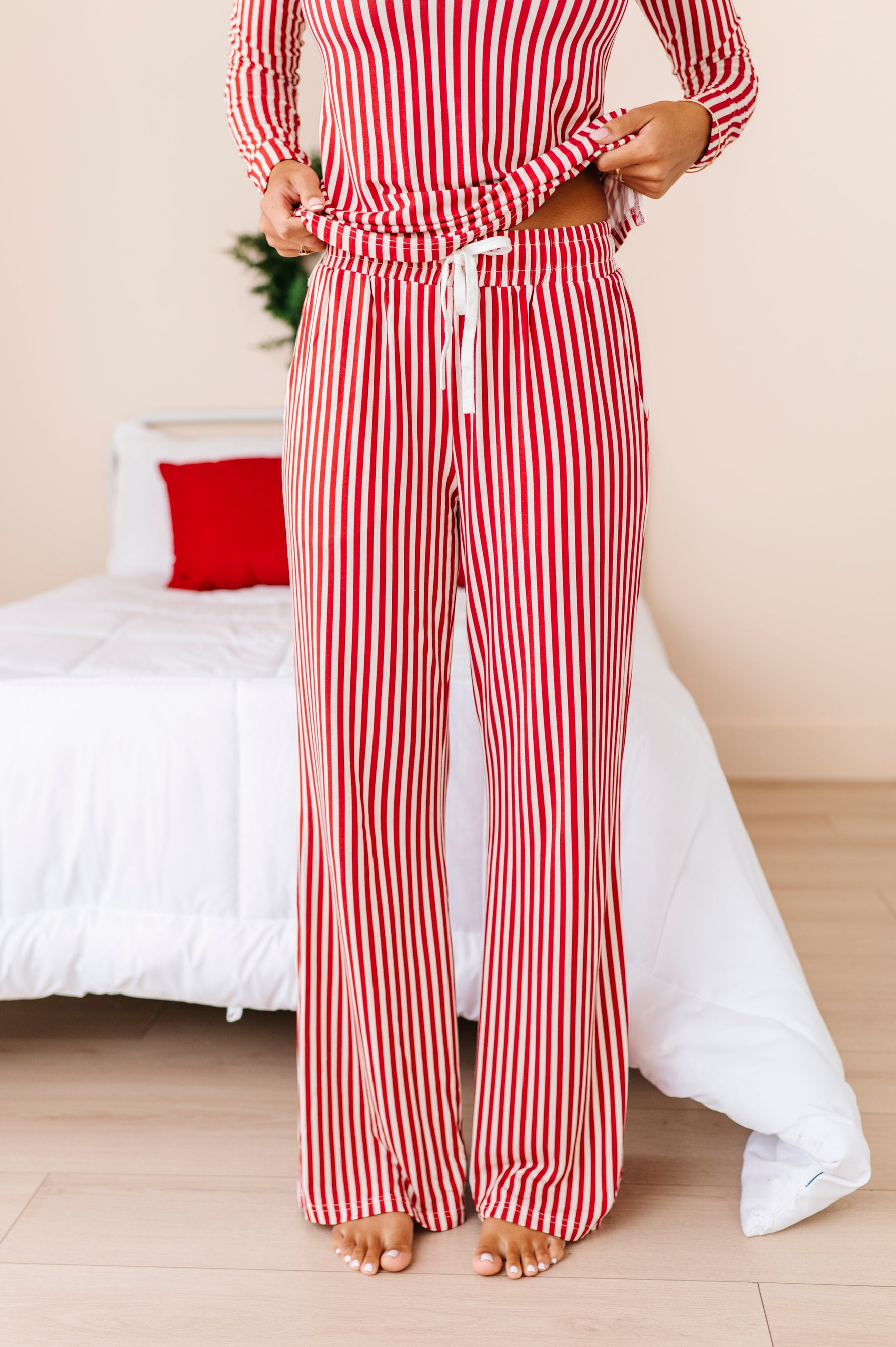 Red Stripes | Women’s PJ PANTS - By Baano