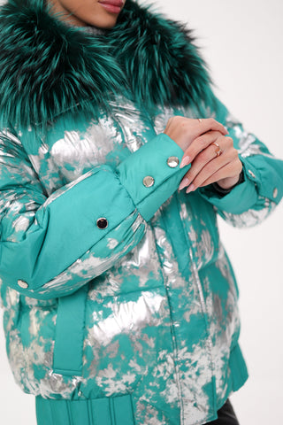 Glacier Fox Collar Down Fill Puffer - By Baano