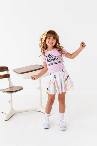 Pretty Pencils Spin Skort - By Baano