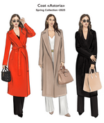 Astoria Classic Wraparound Wool Blend Overcoat