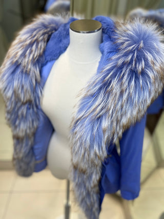 Genuine Fox Fur Rabbit Insulated Parka