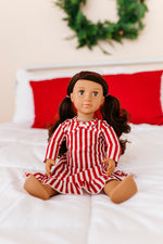 Red Stripes | DOLL DRESS - By Baano