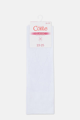 Cotton Knee Highs Conte Classic 007 - By Baano