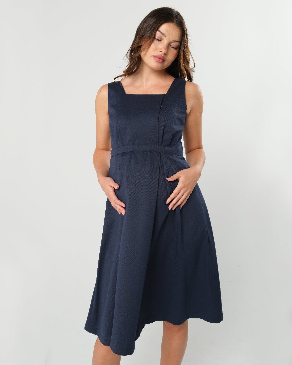 INTO THE BLUE Empire Maternity & Nursing Dress (Regular & Petite)