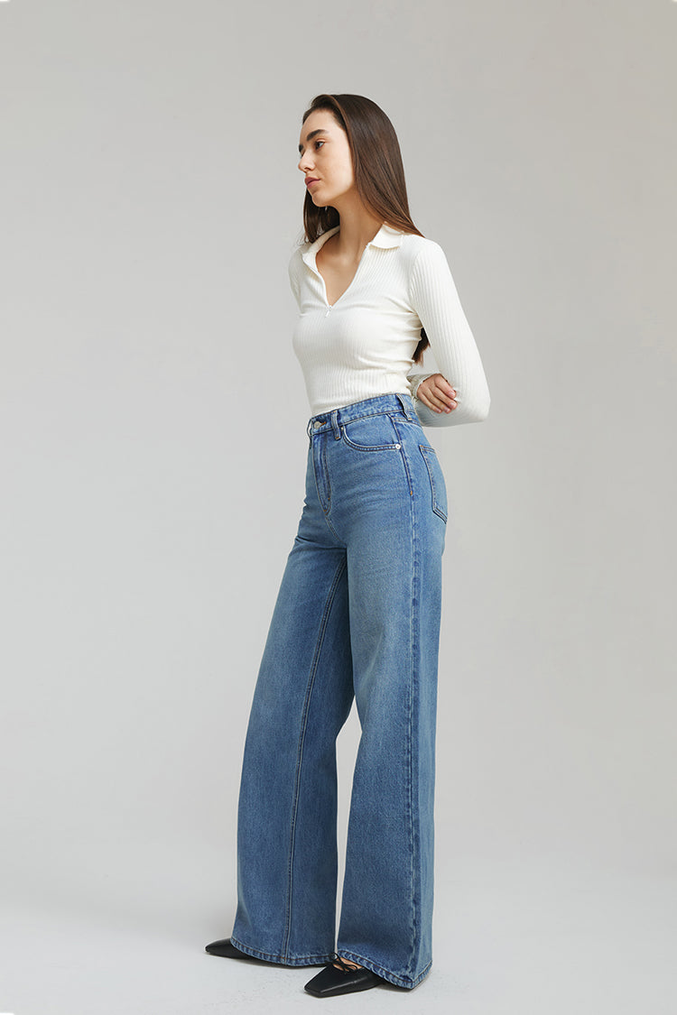 Angeles High Rise Baggy Jeans HJ103 Hey Joanie