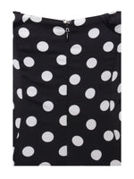 Umika Black Polka Dots Bubble Hem Mini Dress Miss Circle