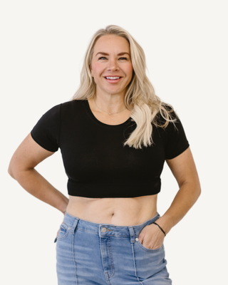 Crew Neck Boyfriend Halftee - By Baano
