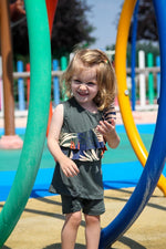 Lycra Khaki Kids Swimsuit K2212 Marina Modest