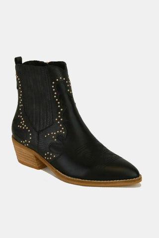 Mayfair Studded Detail Point Toe Boots - By Baano