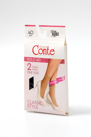 Socks Conte Solo 40 Den (2 pairs) - By Baano