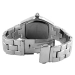 Women's Silver Status Bracelet Watch 36x33mm Barrel Shape Roman Dial Peugeot Watches