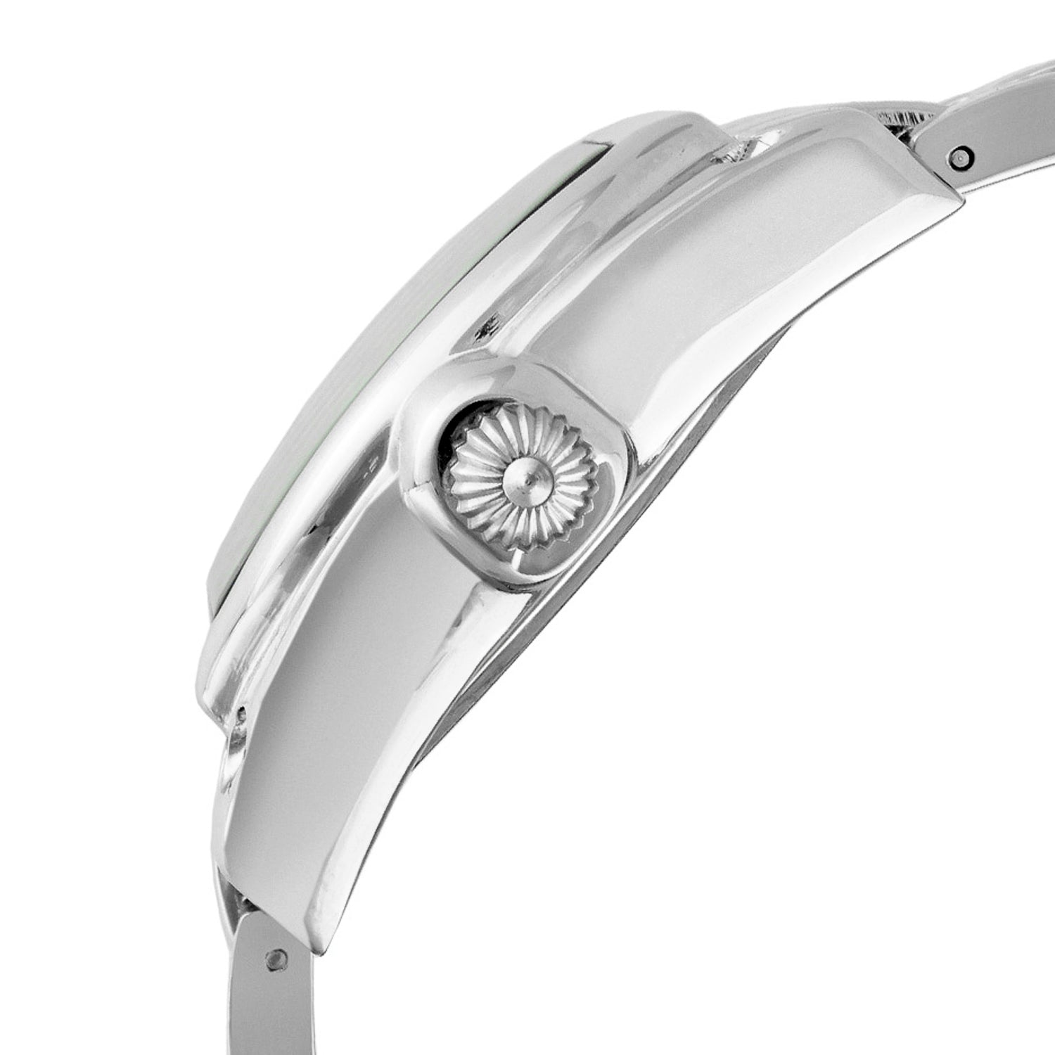 Women's Silver Status Bracelet Watch 36x33mm Barrel Shape Roman Dial Peugeot Watches