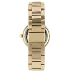 Women 38mm Gold Plated Bracelet Watch With Crystal Bezel
