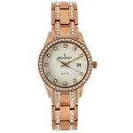 Womens Luxury Status Rose Gold Swarovski Crystal Watch Peugeot Watches
