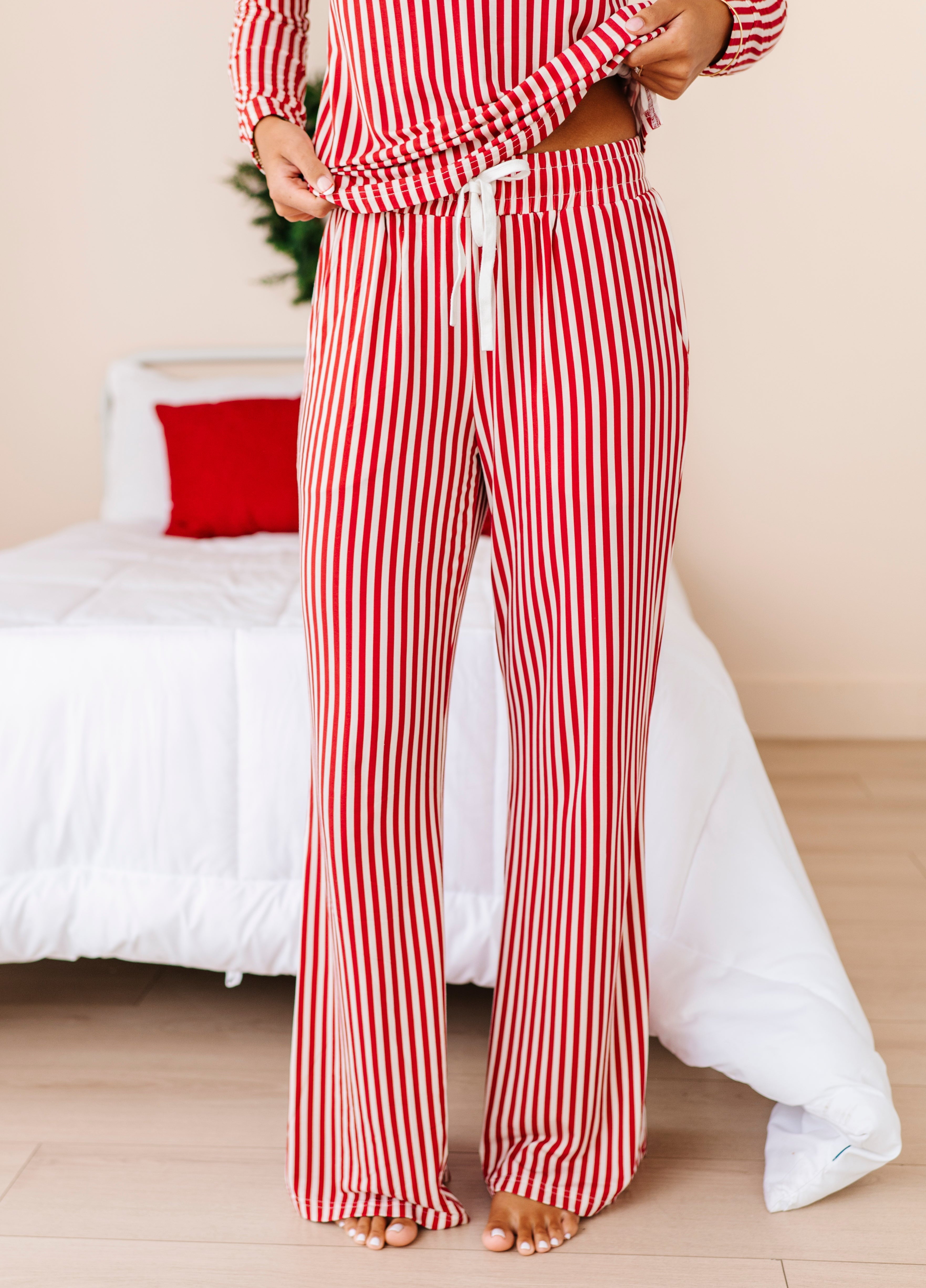 Red Stripes | Women’s PJ PANTS - By Baano