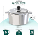 5 Quarts Round Dutch Oven with Lid - By Baano