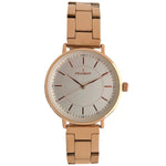 Women Rose Gold Watch 30mm Sleek Stainless Steel Bracelet