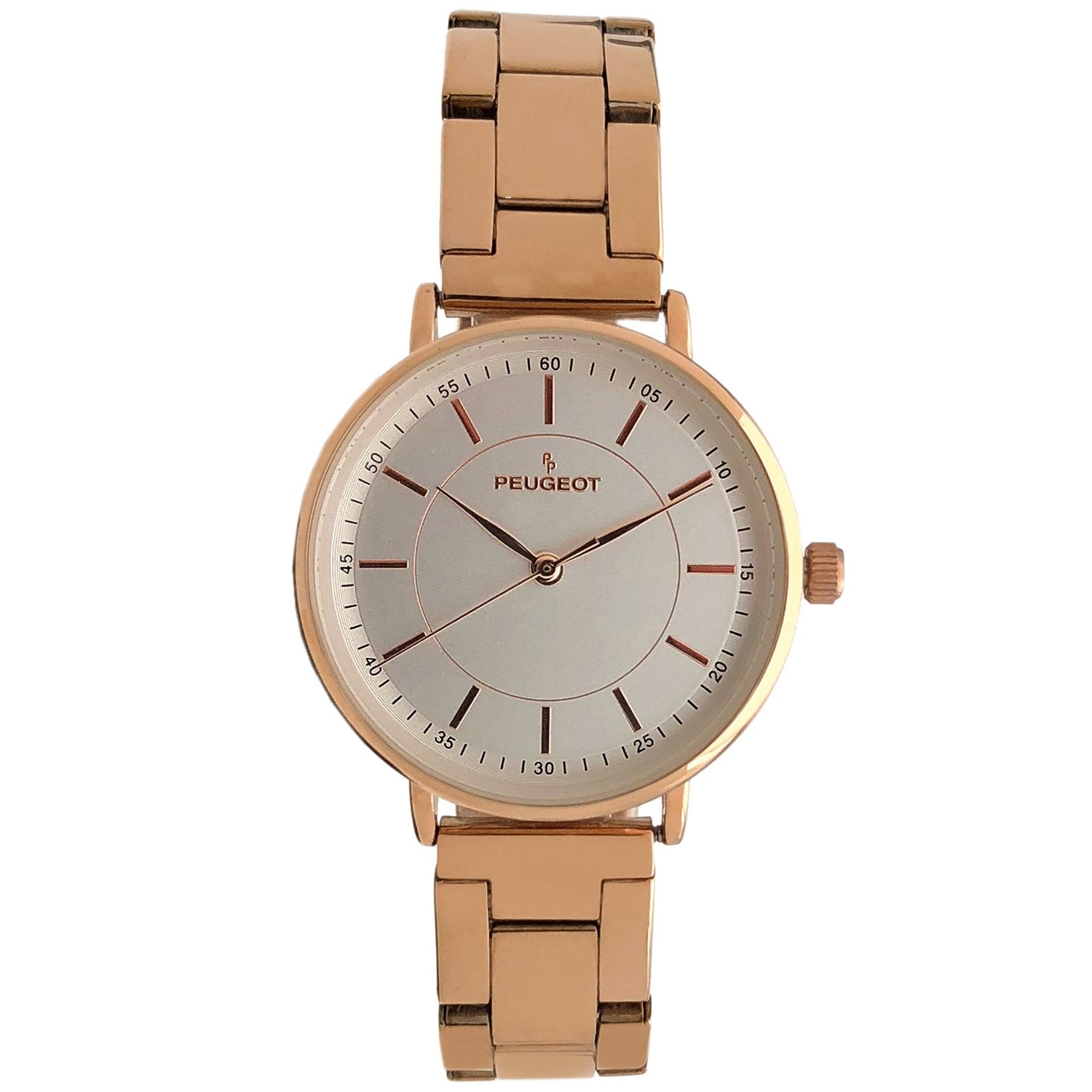 Women Rose Gold Watch 30mm Sleek Stainless Steel Bracelet