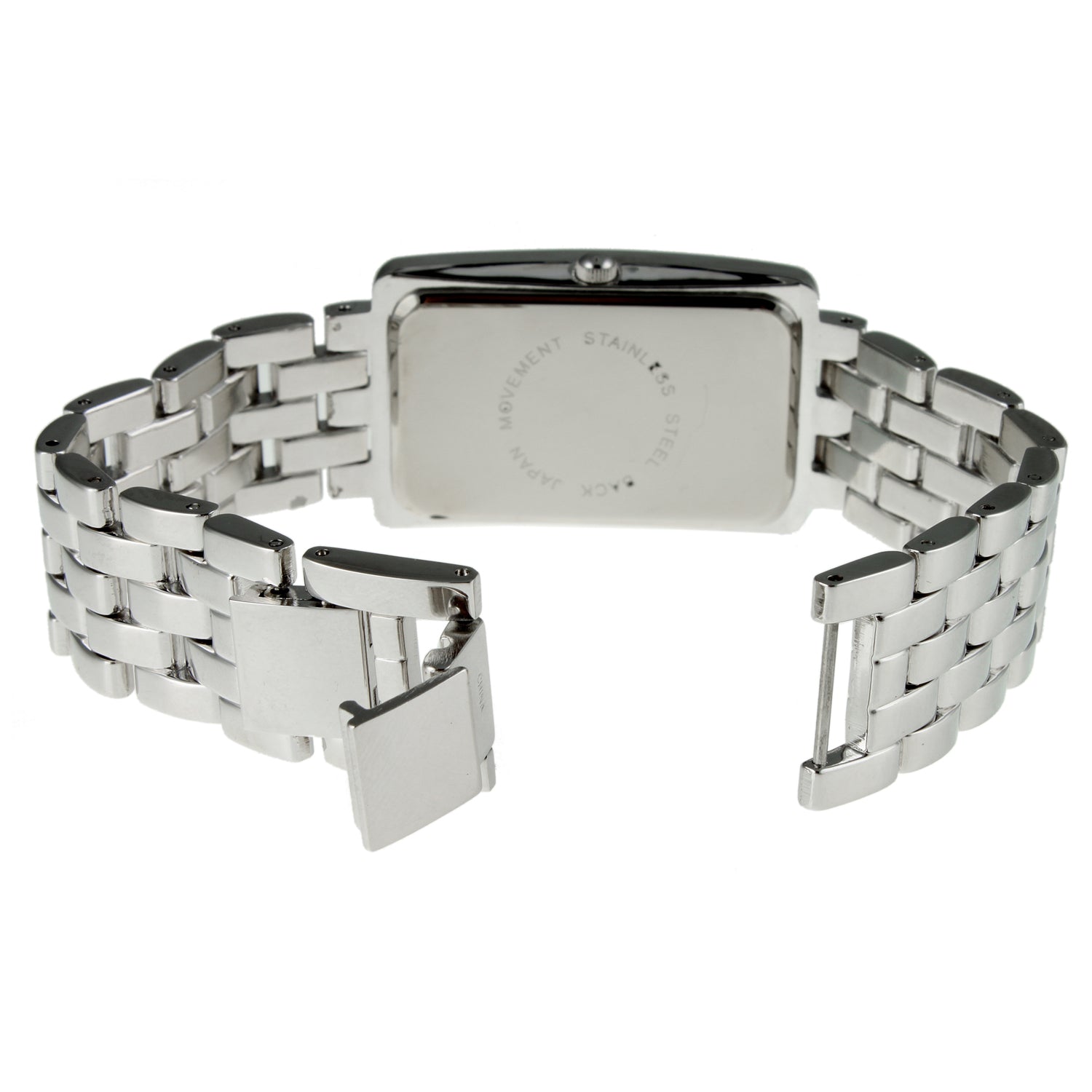 Women's  40x25mm Silver Bracelet Watch with Crystal Bezel Peugeot Watches