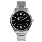 Women's 36mm Sport Watch with Black Dial and Stainless Steel Bracelet Peugeot Watches
