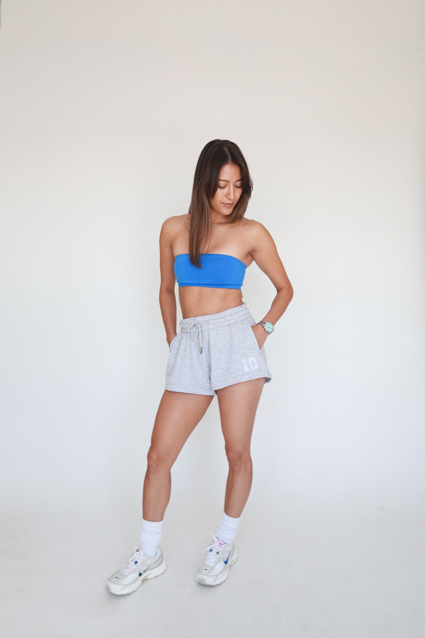 Women's 36mm Sport Watch with Blue Dial and Stainless Steel Bracelet