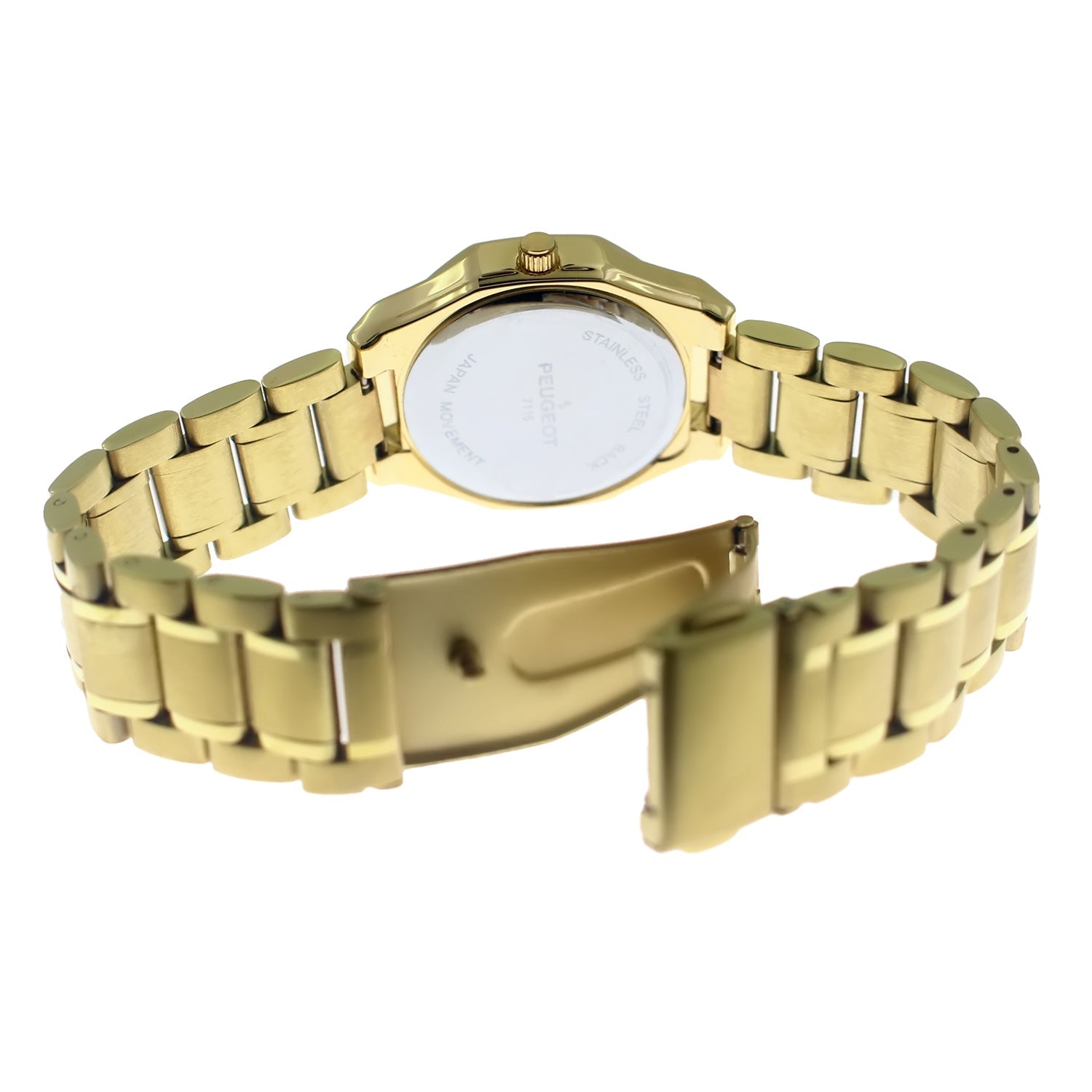 Women's 32mm Hex Shape Gold Bracelet Watch Peugeot Watches