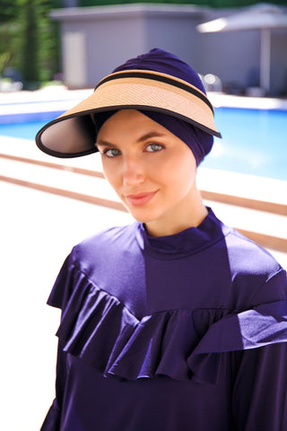 Camel Straw Visor Hat 14394 - By Baano