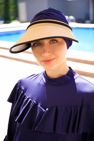 Camel Straw Visor Hat 14394 - By Baano