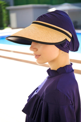 Camel Straw Visor Hat 14394 - By Baano