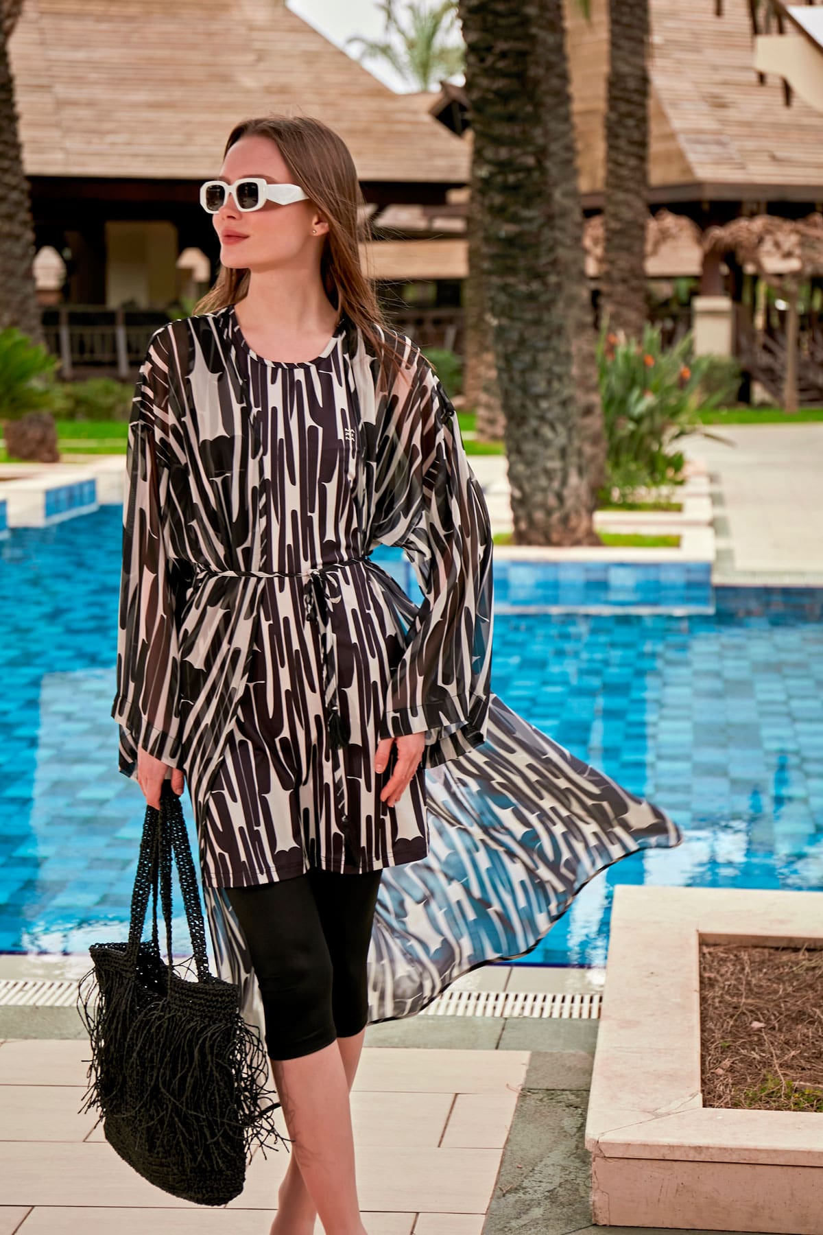 Colourful Pareo Kimono P2405 Marina Modest