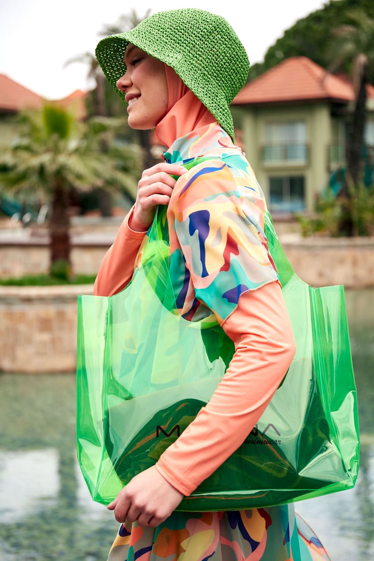 Green Beach Bag C2405 - By Baano