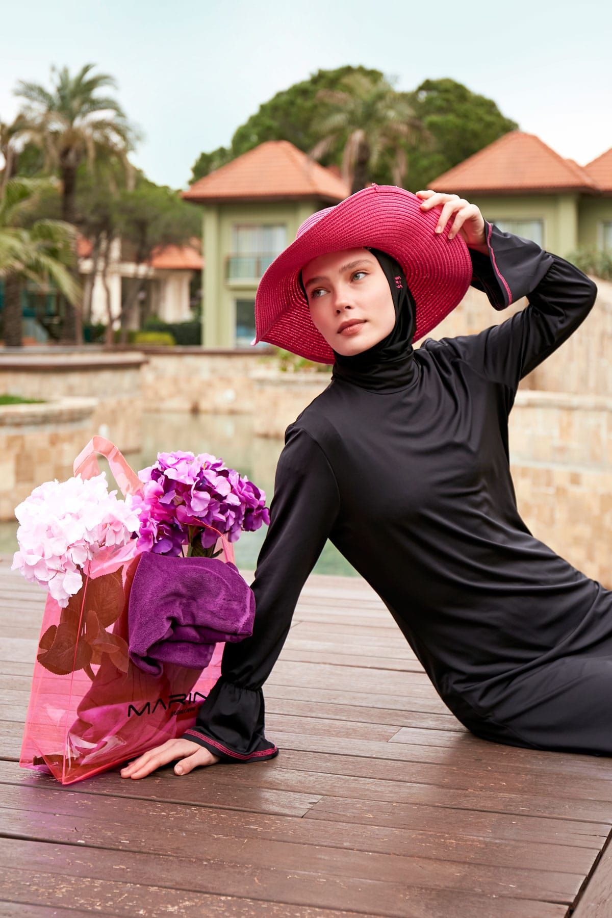 Pink Beach Bag C2402 - By Baano