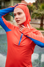 Lycra Orange Burkini Modest Swimwear M2472 - By Baano